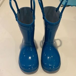 Toddler Boy Rainboots Blue size US 6 Like New